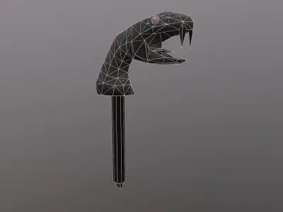 Snake Metal Switch Free low-poly 3D model