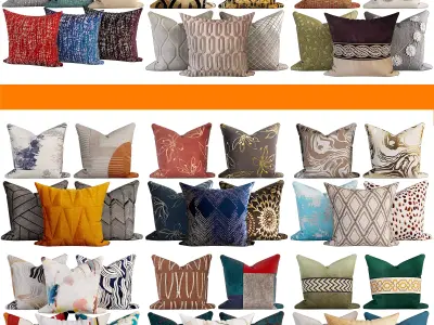 50 Decorative set pillow 500-549 3D model