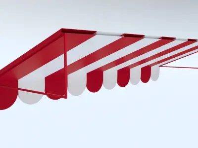 Canopy Awning Low-poly 3D model