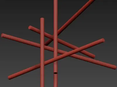 Suspension Medium Chandelier 3D model