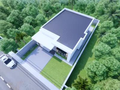 Modern House  3D model 7
