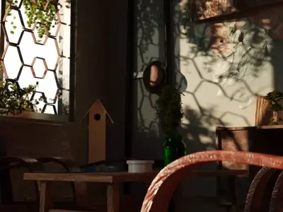 Vietnam old house Model  Low-poly 3D model