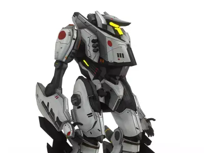 Tacit Ronin Jaeger 3D Model  Pacific Rim Mark 1 Japanese Jaeger Low-poly 3D model