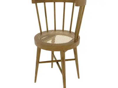 minimalist chair Low-poly 3D model