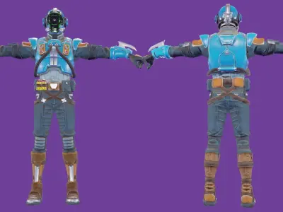 Fortnite The Visitor Low-poly 3D model