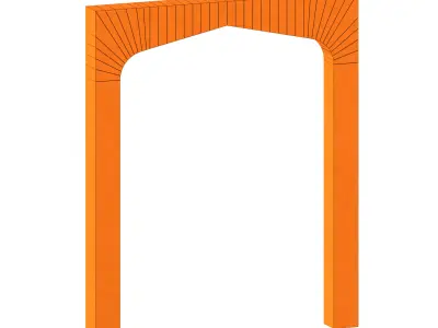 Set for creating arched structures 3D model