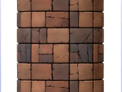 Stylized Stone Floor Seamless Texture Texture 3