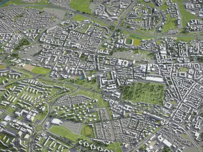 Lublin  Low-poly 3D model