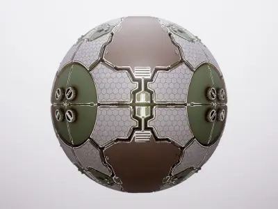 PBR Sci-Fi Spaceship Texture 39 Low-poly 3D model