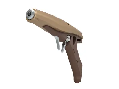 Kueget LN-21 blaster pistol from Star Wars Revenge of the Sith 3D model