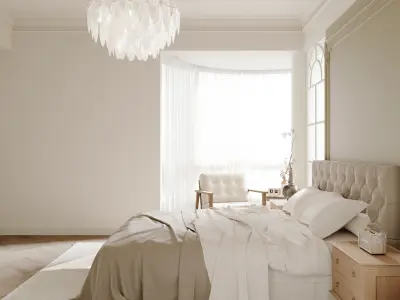 French bedroom 3D model purchase