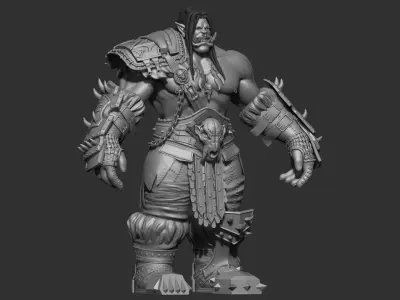 Gromash hellscream bust 3D print model