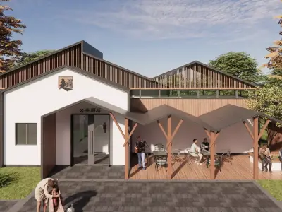 Public Restroom Building -B11 3D model