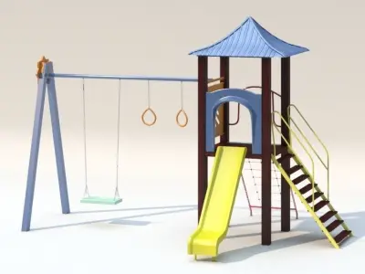 Playground set 3D model