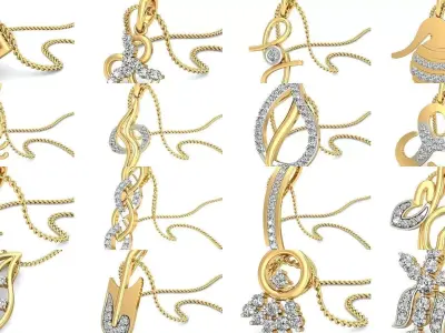 141 Minimalistic Light wt pendant  3D Model Pack