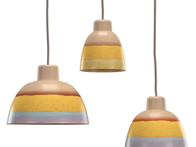 Pendant Light Dusk Yellow 3D model