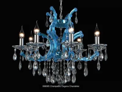 698 ChampaBlu Osgona Collection of Crystal Lamps 3D Model Pack