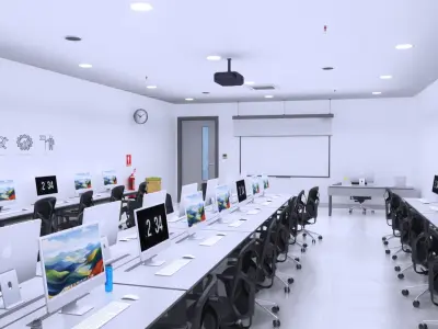  School Biology and Computer Lab Collection 4 in 1 