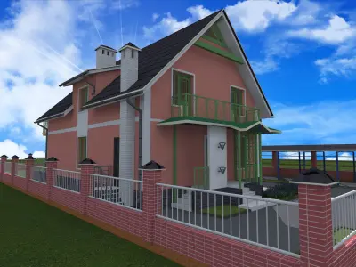 attic house projects  3D model