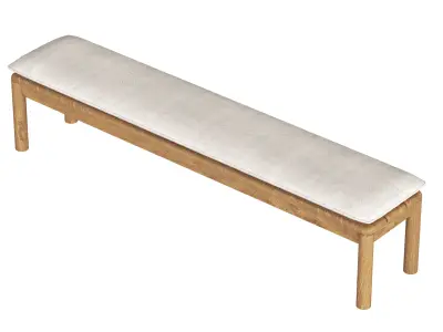 Globewest Lucy Bench Seat 3D model