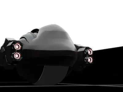 Drone futuristic robot 3D model