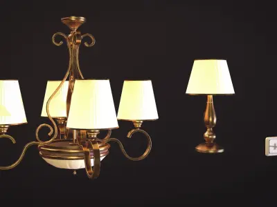 Lighting Pack low-poly Game-Ready Low-poly 3D model