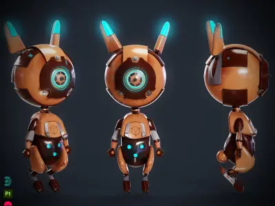 Robo Rabbit 3D model