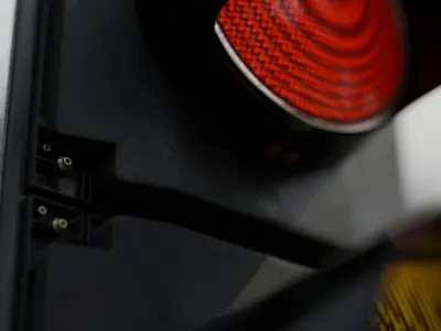 Traffic light with PBR mtl 3D model