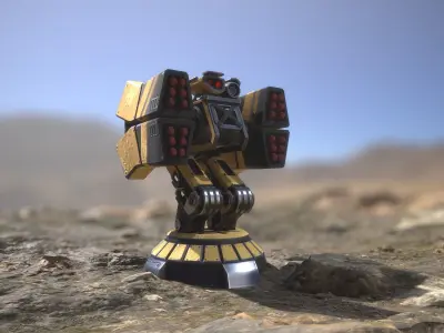 Gameready sentries collection Low-poly 3D model