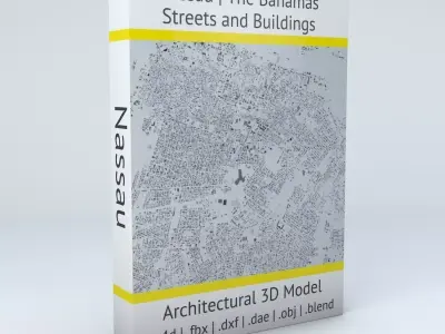 Nassau Streets and Buildings 3D model