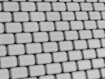Modern Beveled Metal Bricks PBR Seamless Texture