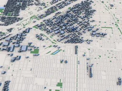 Fresno San Joaquin Valley California United States 3D model