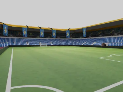 Getafe fc Football Stadium Low-poly 3D model