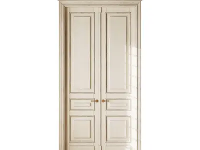 Old classic door 006 3D model