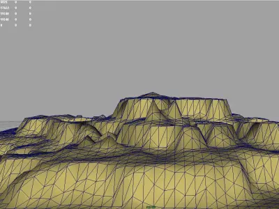 3d Terrain Stone Canyon 3D model