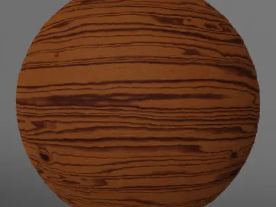 Seamless PBR Wood - Walnut Light 004 Texture
