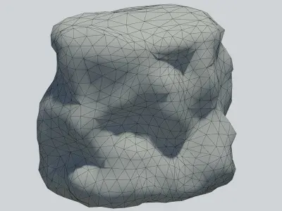 Rocky Cliff Low-poly 3D model