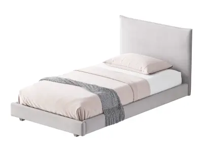 Fasde grey bed 3D model