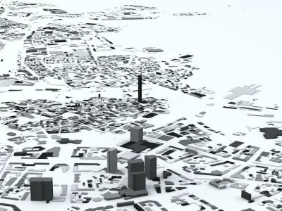 Tallinn Streets and Buildings 3D model