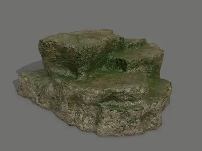 Rock Set Low-poly 3D model 38