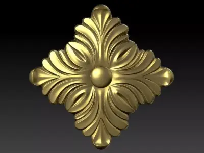 Decorative patterns for ceilings walls mirror frames picture  3D model