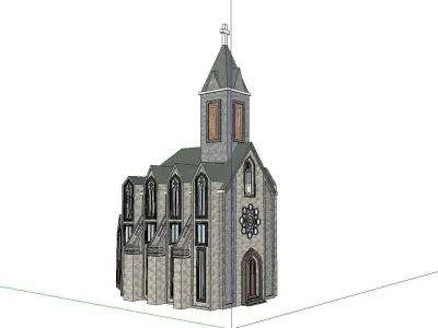 Architecture-Religion-God-Culture-Temple-0106 church 3D model