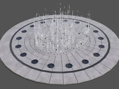WATERFALL FOUNTAIN CASCADE  NO17 A 3D model