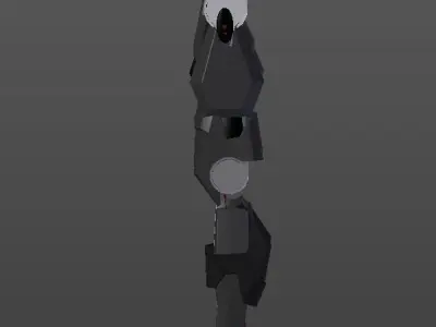 Low Poly Robot Legs Low-poly 3D model