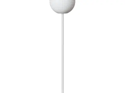 Floor lamp Lape in black steel 3D model