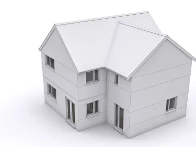 Townhouse 16 Low-poly 3D model
