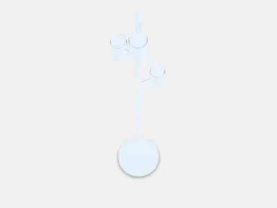 NYMANE floor lamp with 3 spotlights 1 Low-poly 3D model