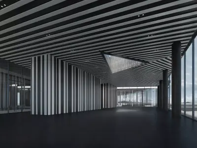 Company Lobby Hyundai 3D model