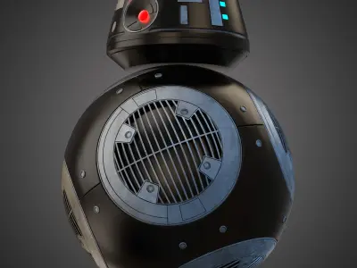 BB-9E Star Wars droid 3D model