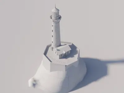 Lighthouse Game Ready Low-poly 3D model